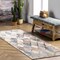 Nuloom Saoirse Distressed Trellis Area Rug 2ft 8in x 8ft MECS03A-2808 - alternate 1